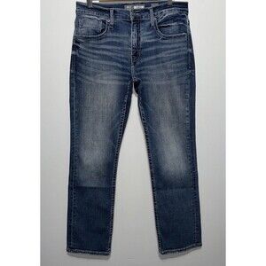 BKE Buckle Jake Straight Leg Jeans Mens 33 X 30 Stretch Denim Preppy